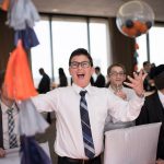 Bar Mitzvah Boy enjoying his celebration